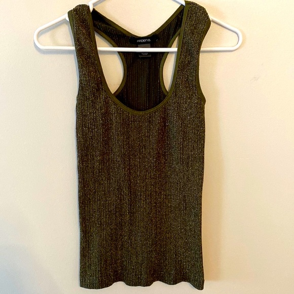 Arden B metallic racer back tank top M/L - Picture 1 of 4
